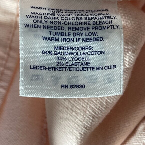 Lands' End Pale Pink Mid Rise Cropped Jean Size 12 - Picture 9 of 10